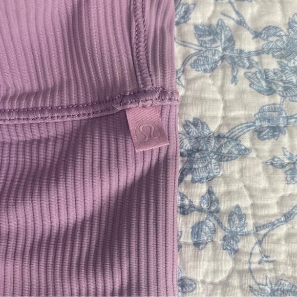 Lululemon Power Pivot Ribbed Tank Top Wisteria Purple - Picture 3 of 5
